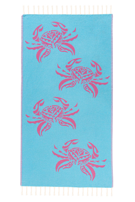 Crabs Rose - Turkish Towel