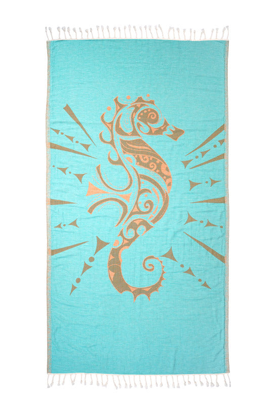 Seahorse Vert Pale - Turkish Towel