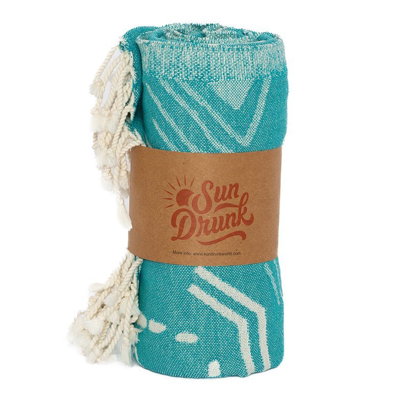 Shark Turquoise - Turkish Towel