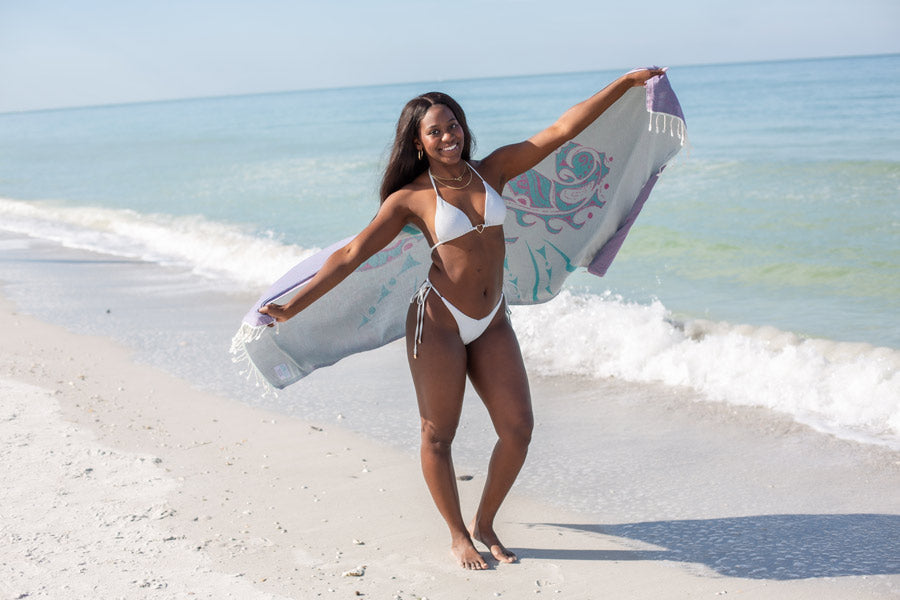 Seahorse Rose - Turkish Towel