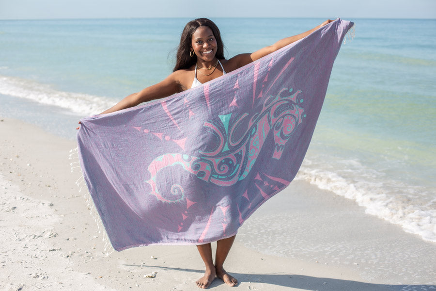 Seahorse Rose - Turkish Towel