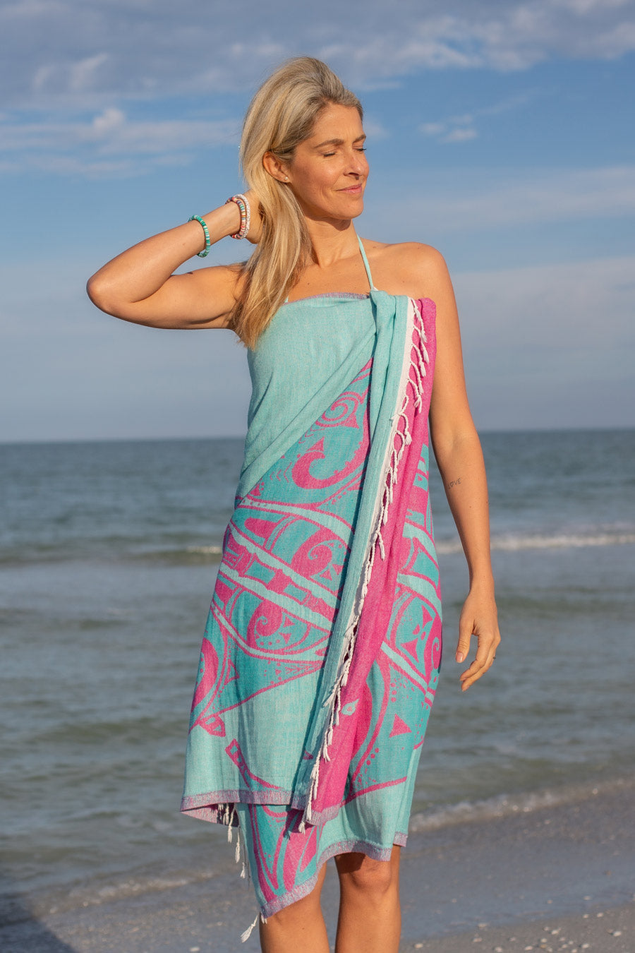Manta Ray Rose - Turkish Towel